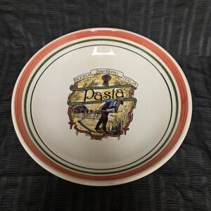 Vintage Himark Pasta Serving Bowl "Buona San Remo Italia" - Made in Italy 11.5"